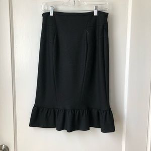 Diane Von Furstenberg black peplum skirt